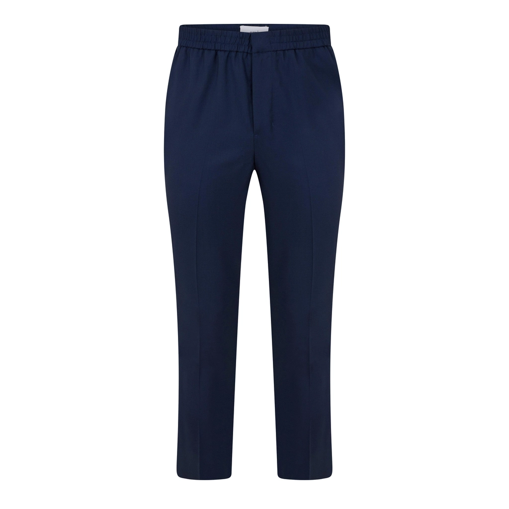 AMI Paris Elasticated Waist Trousers - NAVY BLUE/4011